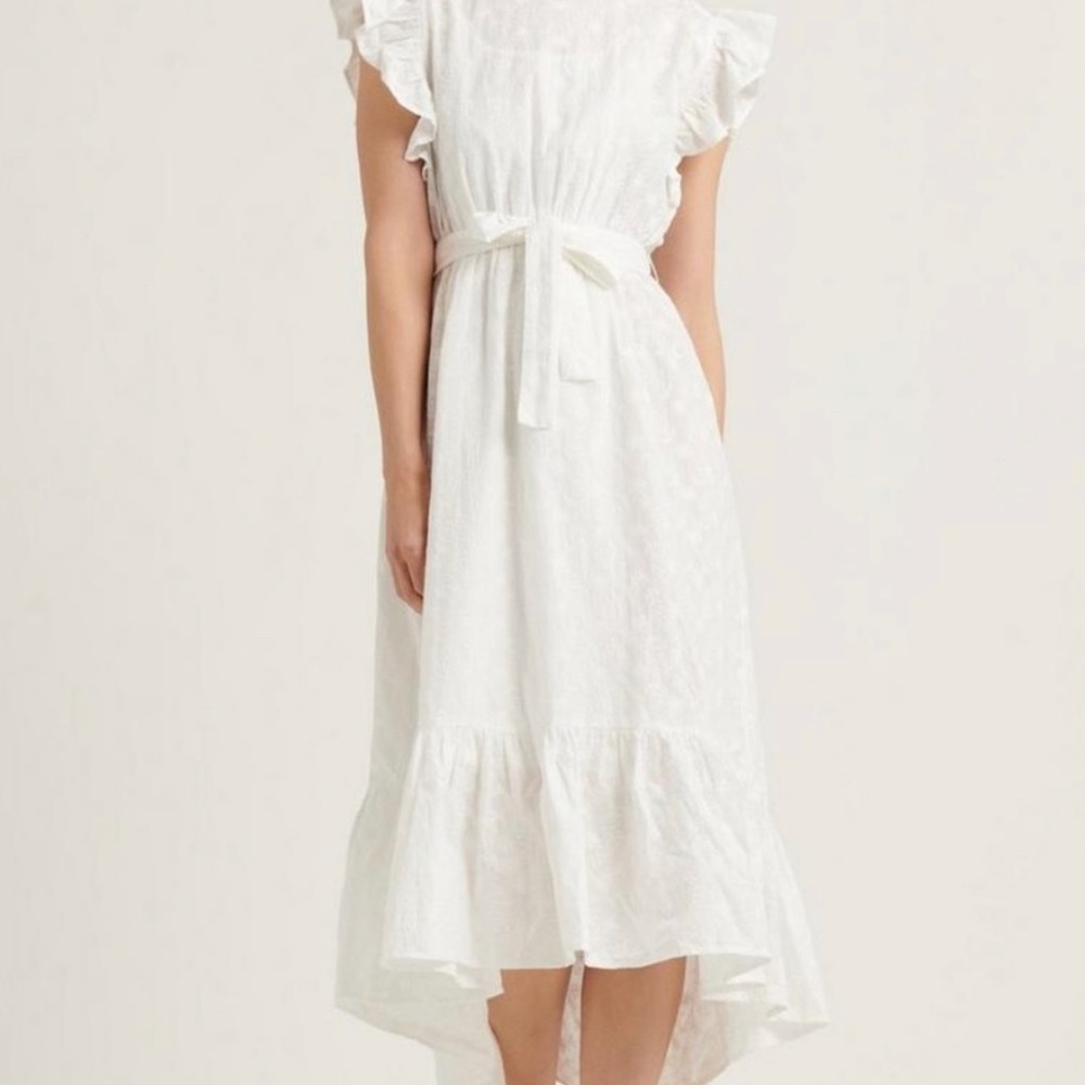 Lucky Brand Reese Flutter Sleeve Midi Dress